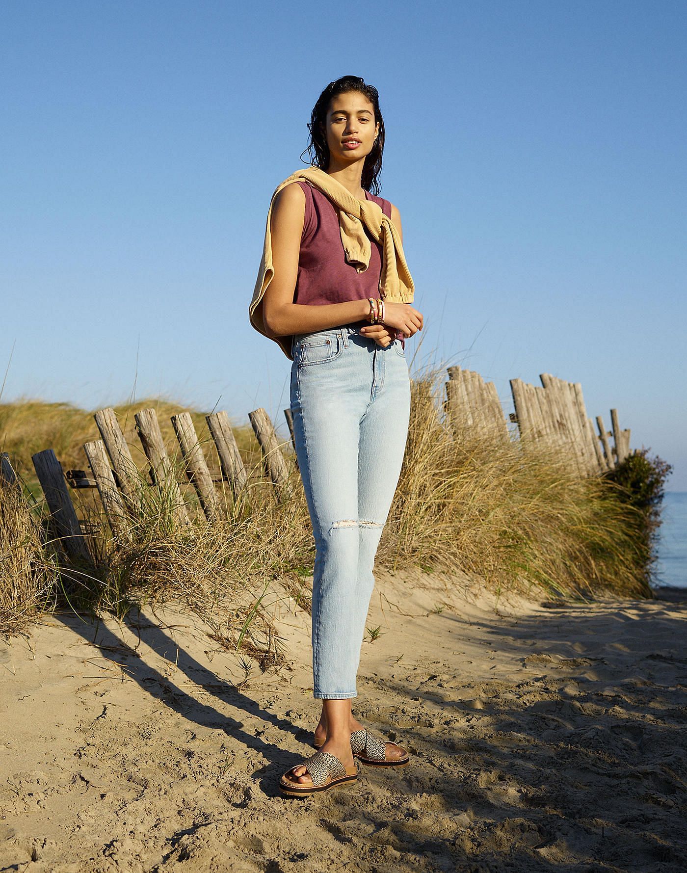 The Tall High-Rise Slim Crop Boyjean in Dumas Wash: Ripped Edition(image by madewell.com)